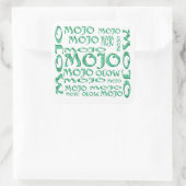 Mojoホワイトスクエアステッカー スクエアシール (バッグ)