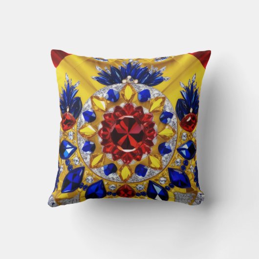 MoJo枕とルーマニアのカラーデザイン クッション (裏面)