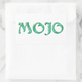 Mojo白い四角形のステッカー 長方形シール (バッグ)