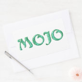 Mojo白い四角形のステッカー 長方形シール (封筒)