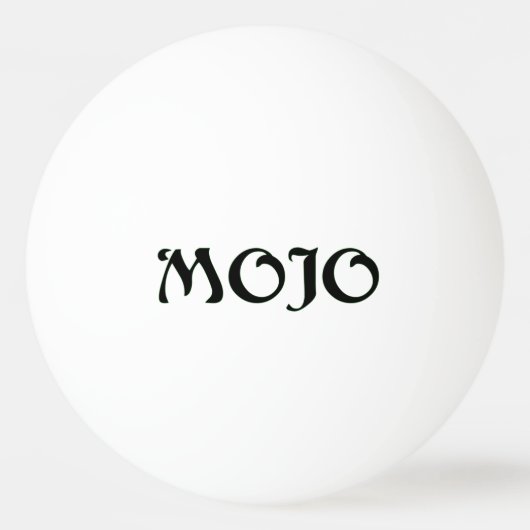 Mojo白1つ星ピンポンボール 卓球ボール (正面)