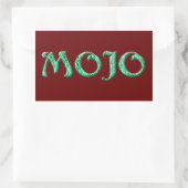 Mojo赤い長方形ステッカー 長方形シール (バッグ)