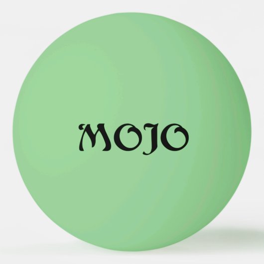 Mojo 1つ星グリーングローピンポンボール 卓球ボール (正面)