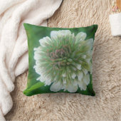 MoJo Dekokissen weisse Kleeblüte クッション (ブランケット)