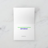 Mojo Planet誕生日カード:未来の豚 カード (内部)