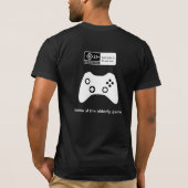 Mojo R+黒いT Tシャツ (裏面)