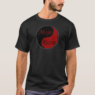 Mojo Rizinの黒大きいロゴの前部 Tシャツ