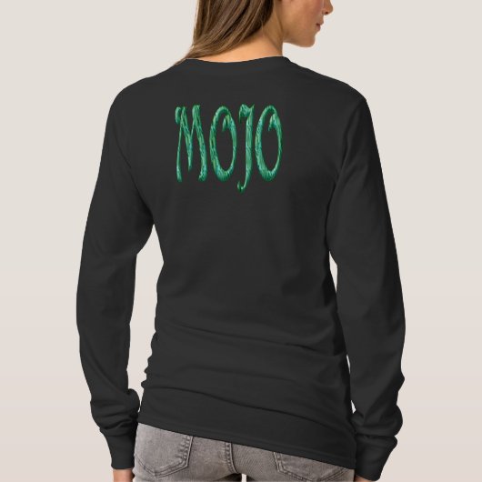 Mojo women black long sleeve t-shirt back tシャツ (裏面)