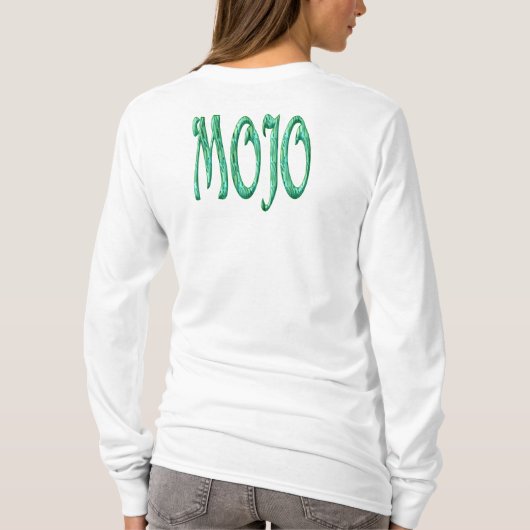 Mojo women white long sleeve t-shirt back tシャツ (裏面)