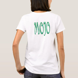 Mojo women white t-shirt back tシャツ