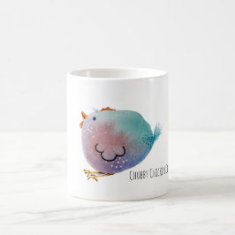 Mok Chubby Chicken Chica, colorfull cute bird コーヒーマグカップ