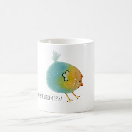 Mok, Chubby Chicken Tessa, colorfull, funny, bird コーヒーマグカップ