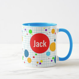 Mok - computerspel agario-stijl - blauw マグカップ