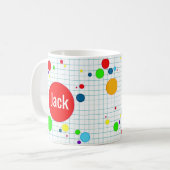 Mok - computerspel agario-stijl - blauw マグカップ (正面左)