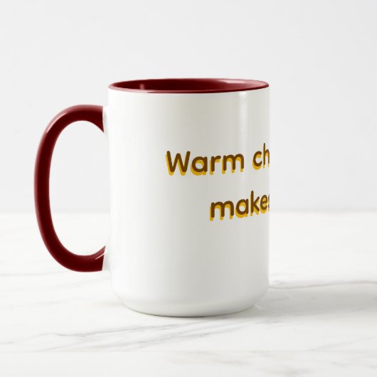 Mok voor warme of koude chocolademelk, drinken マグカップ (左)