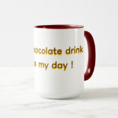 Mok voor warme of koude chocolademelk, drinken マグカップ (正面右)