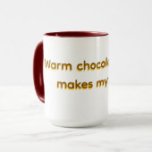 Mok voor warme of koude chocolademelk, drinken マグカップ (正面左)