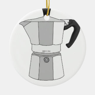 Mokaのコーヒーポット セラミックオーナメント