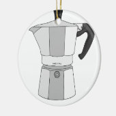 Mokaのコーヒーポット セラミックオーナメント (左)
