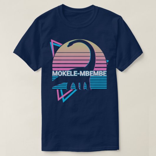 Mokeliembe暗号動物学レトロ Tシャツ (デザイン正面)
