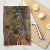 Moki Dugwayの雷雨-南ユタ キッチンタオル (四つ折り)