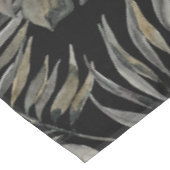 Moku Island Hawaiian Watercolor Monstera- Black テーブルクロス (アングル)