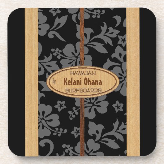 Mokuleiaのサーフボードのカスタマイズ可能なTikiのバーのコースター コースター (正面)