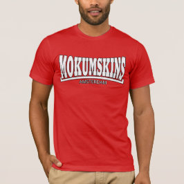 Mokumskins red white tシャツ
