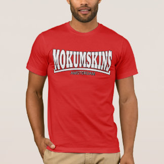Mokumskins red white tシャツ