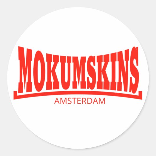 Mokumskins stickers ラウンドシール (正面)