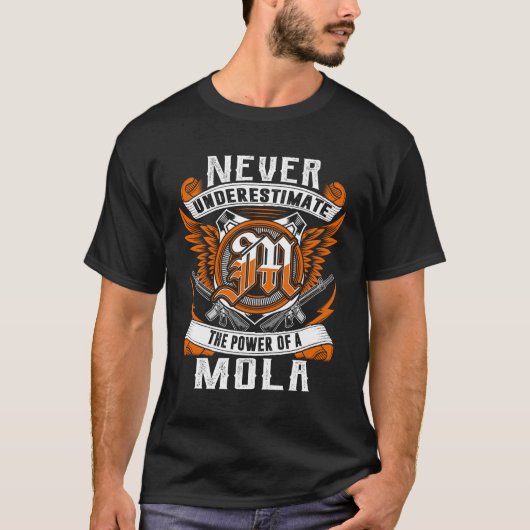 MOLA – 決して過小評価パーソナライズされたしない Tシャツ (正面)