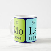 Molaraの定期的なテーブル名mug コーヒーマグカップ (正面左)