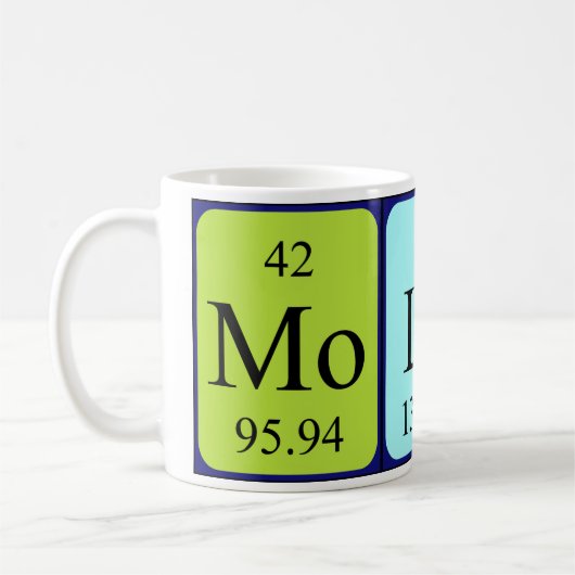 Molaraの定期的なテーブル名mug コーヒーマグカップ (左)