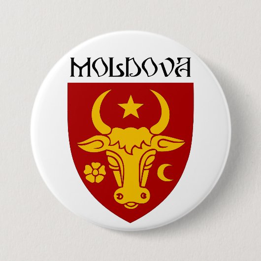 Moldavian coat of arms 缶バッジ (正面)