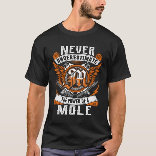 MOLE – 決して過小評価パーソナライズされたしない Tシャツ (正面)