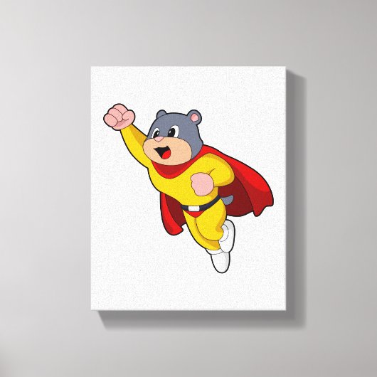 Mole as Hero キャンバスプリント (正面)