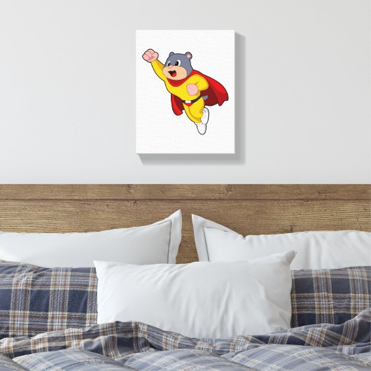 Mole as Hero キャンバスプリント (インサイチュ (寝室))