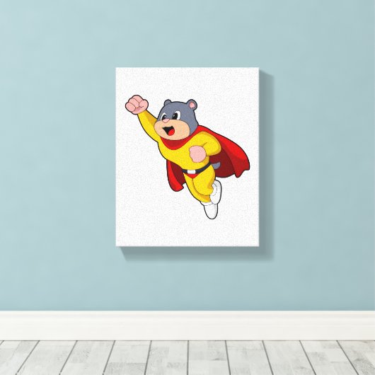 Mole as Hero キャンバスプリント (インサイチュ (ウッドフロア))