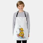 Mole at Rain with Raindrops エプロン (着用した状態)