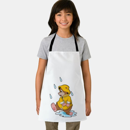 Mole at Rain with Raindrops エプロン (インサイチュ)