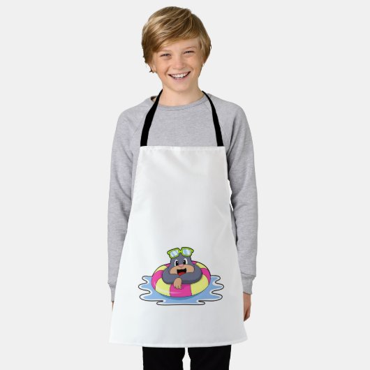 Mole at Swimming with Swim ring.PNG エプロン (着用した状態)