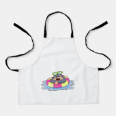 Mole at Swimming with Swim ring.PNG エプロン (正面)