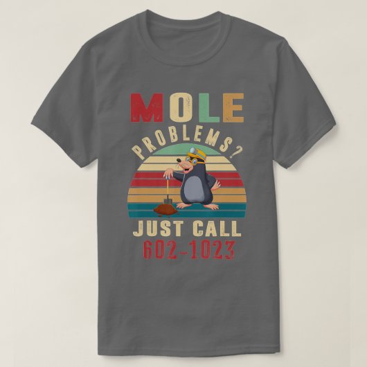 Mole Day Mole Problems Just Call Avogadros Number  Tシャツ (デザイン正面)