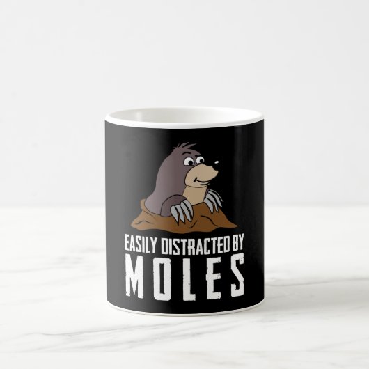 Mole Joke Saying Moles コーヒーマグカップ (中央)