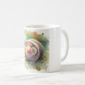 Mole Rat 100924AREF134 - Watercolor コーヒーマグカップ (正面右)