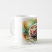 Mole Rat 100924AREF134 - Watercolor コーヒーマグカップ (正面左)