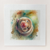 Mole Rat 100924AREF134 - Watercolor ジグソーパズル (横)