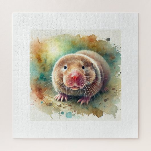 Mole Rat 100924AREF134 - Watercolor ジグソーパズル (縦)