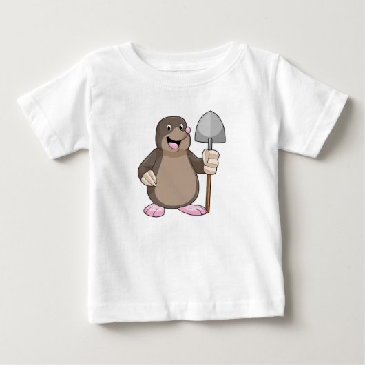 Mole with Shovel ベビーTシャツ (正面)