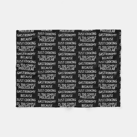 Molecular Gastronomy Kitchen Science Chemistry フリースブランケット (正面(横))